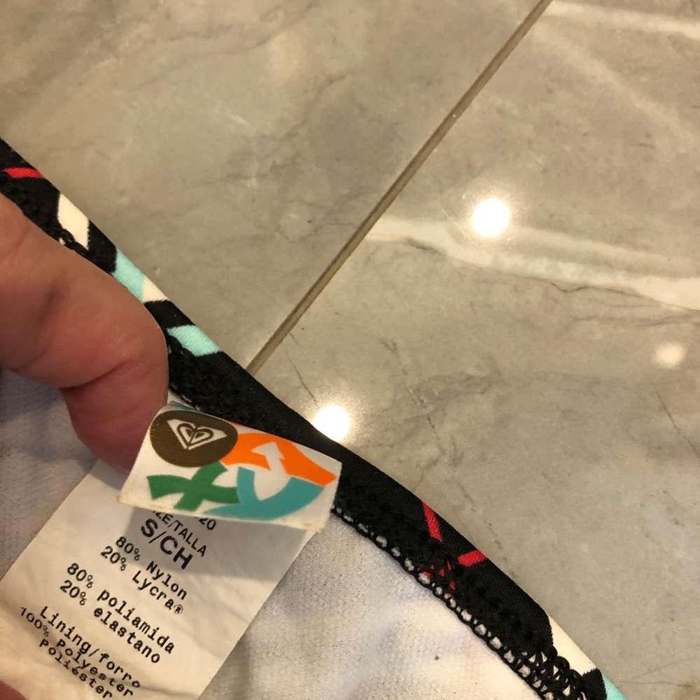 ROXY black plaid women’s bikini - Picture 5 of 5